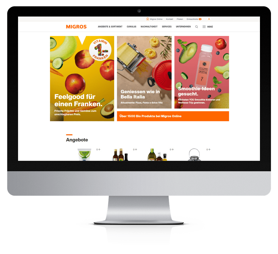 Tracking-Dashboard für die Migros-Content-Portale