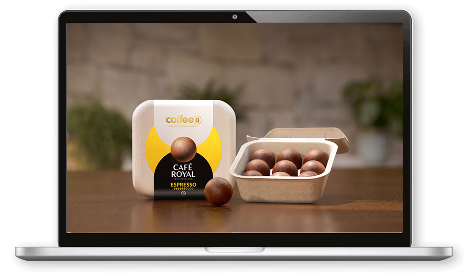 Online-Shop von Migros CoffeeB mit E-Commerce-Tracking auf einem Laptop